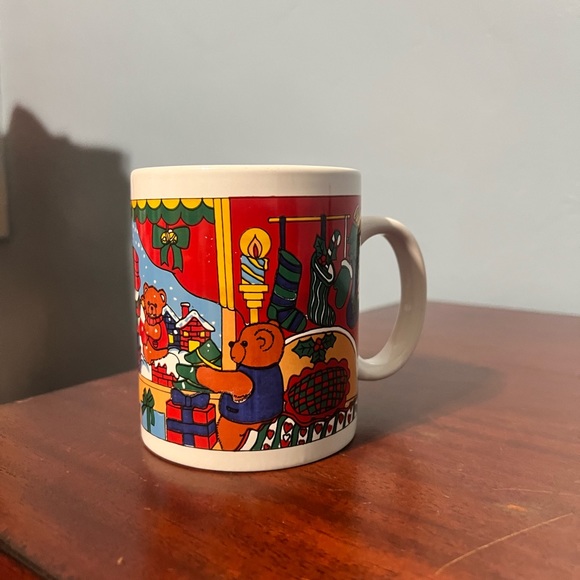 Anco Merchandise Christmas Teddy Bear Snowman Winter Cozy Decor Mug Preowned - Picture 4 of 16